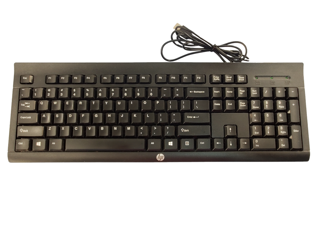 Teclado con cable USB HP negro K45 691725-371