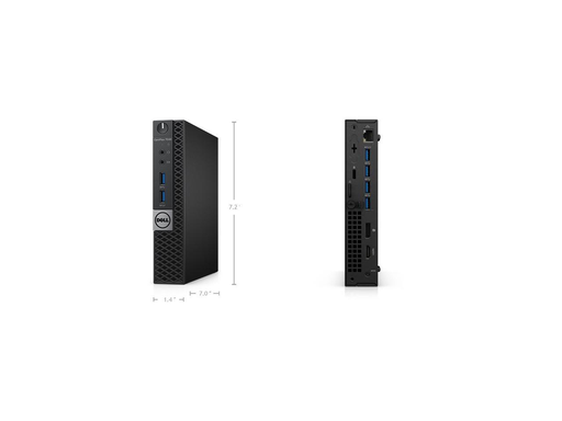 Dell Optiplex 7040 Mini PC, Intel Core i5-6500T Upto 3.1GHz, 8GB RAM, 256GB SSD + 1TB HDD, HDMI, DisplayPort, Wi-Fi, Bluetooth, Windows 10 Pro